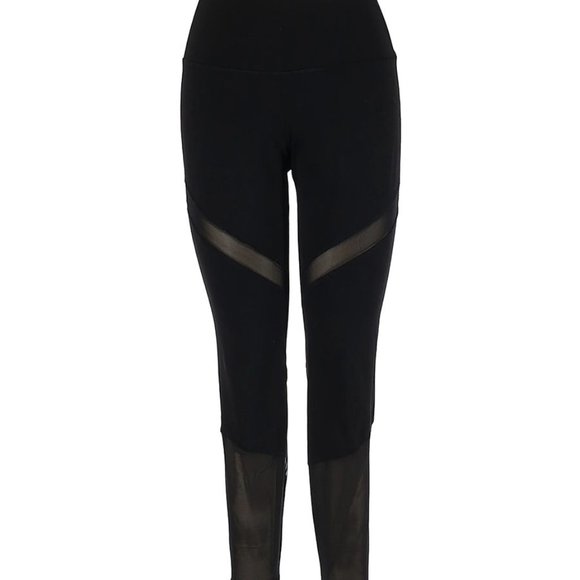XS Old Navy Active Blank Leggings with Mesh Panels - Picture 1 of 2